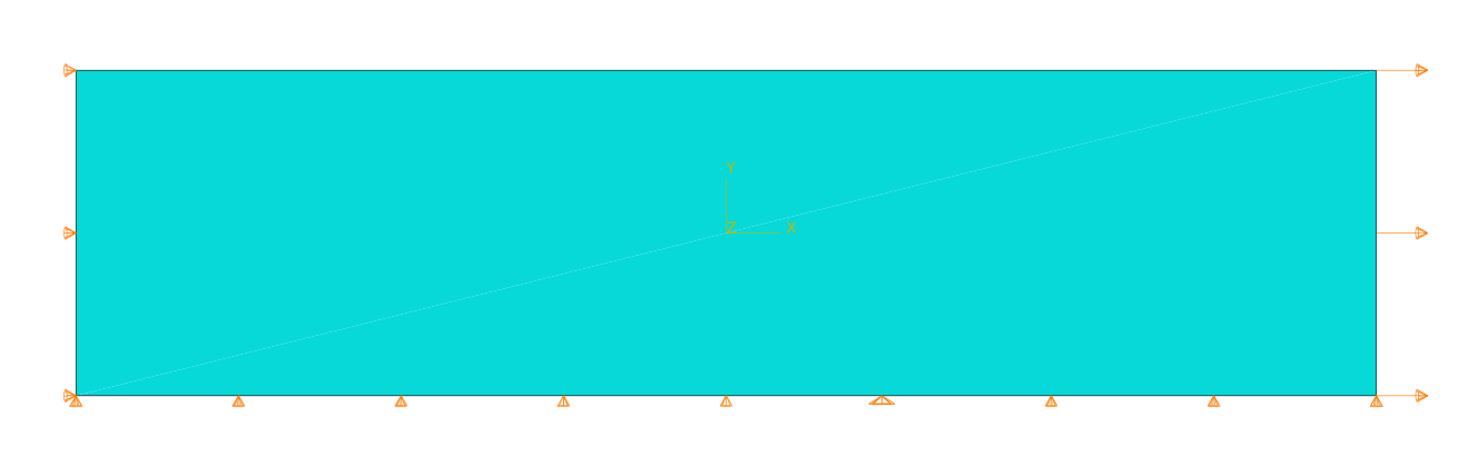Mesh and boundary conditions applied.